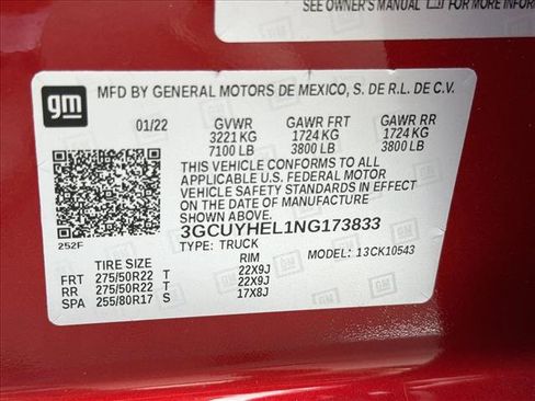 Used 2022 Chevrolet Silverado 1500 High Country w/ LPO, Dark Essentials Package AWD/4WD image 26