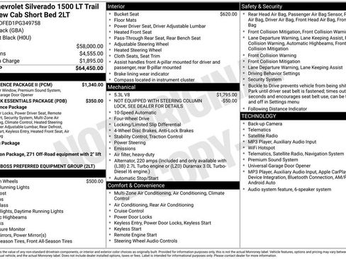Used 2023 Chevrolet Silverado 1500 LT Trail Boss w/ Convenience Package II AWD/4WD image 26