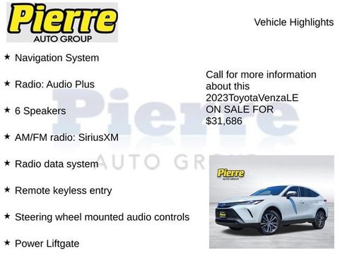 Used 2023 Toyota Venza LE AWD/4WD image 7