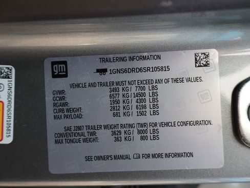 Used 2025 Chevrolet Suburban Z71 w/ Z71 Off-Road Package image 59