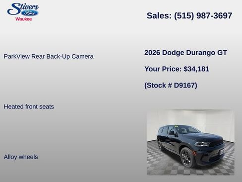 Used 2026 Dodge Durango GT AWD/4WD image 16