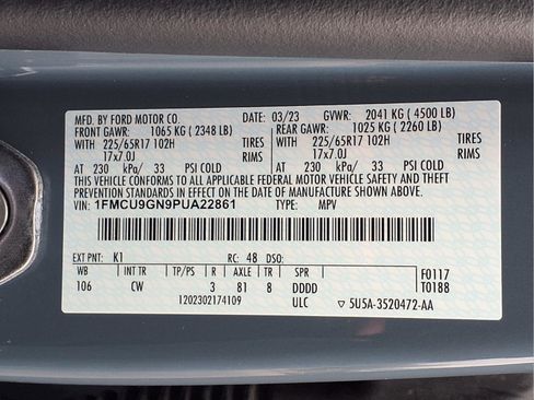 Used 2023 Ford Escape Active AWD/4WD image 24