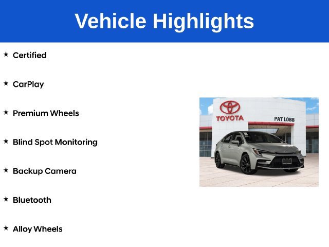 Certified 2026 Toyota Corolla SE w/ SE Premium Package FWD image 5