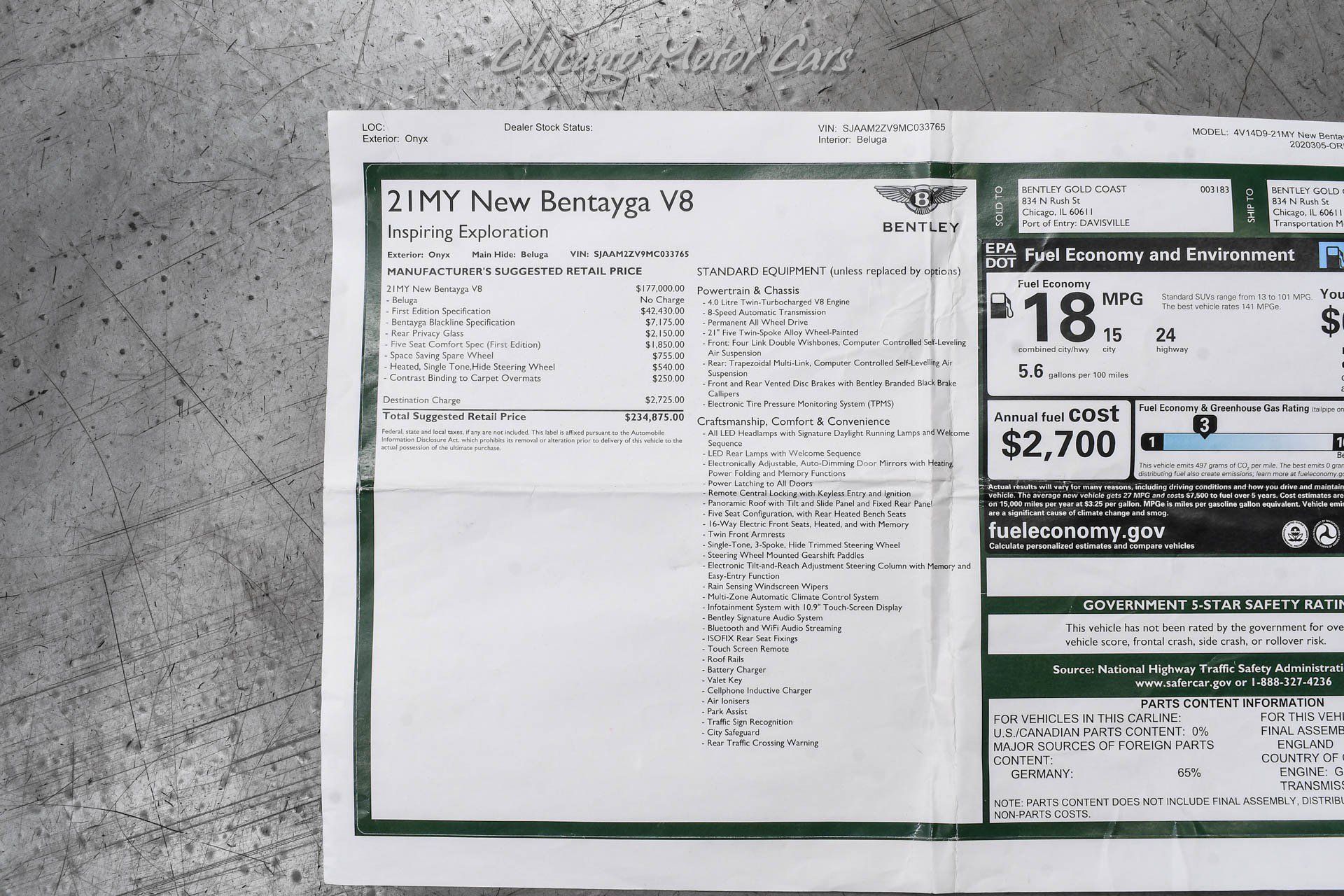 Used 2021 Bentley Bentayga AWD/4WD image 66