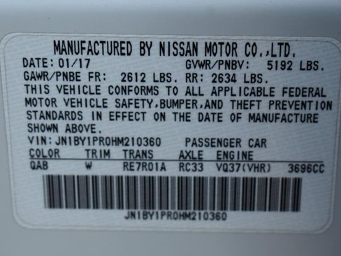 Used 2017 INFINITI Q70 L 3.7 w/ Deluxe Touring Package image 52