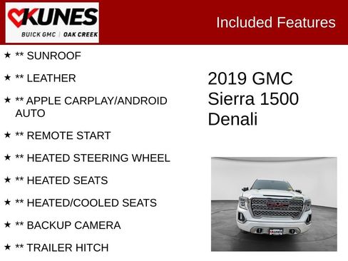 Used 2019 GMC Sierra 1500 Denali w/ Denali Ultimate Package AWD/4WD image 2