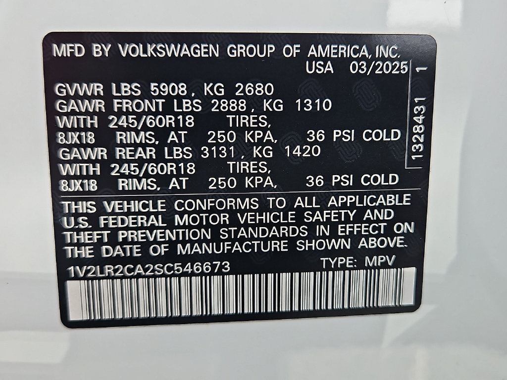 Certified 2025 Volkswagen Atlas SE AWD/4WD image 27