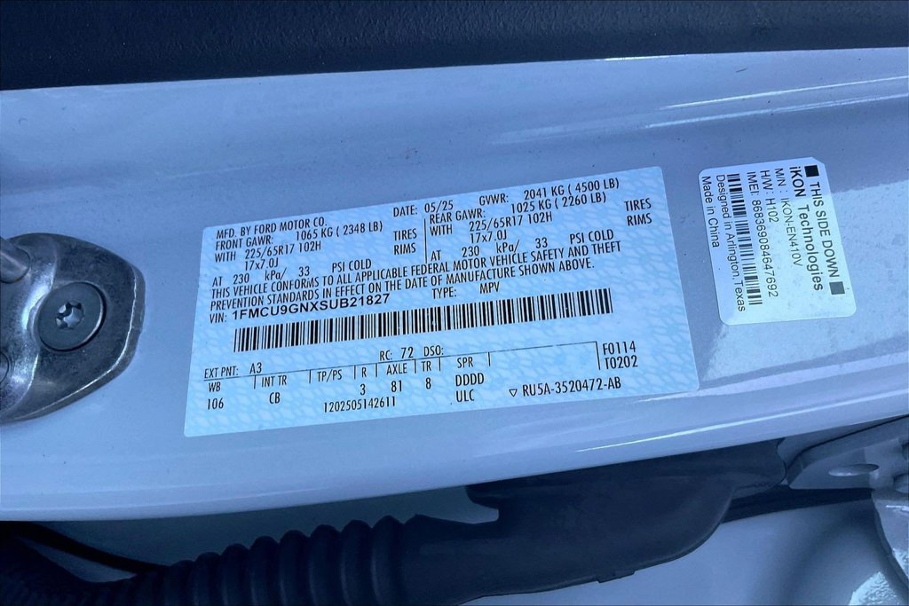 Certified 2025 Ford Escape Active AWD/4WD image 19