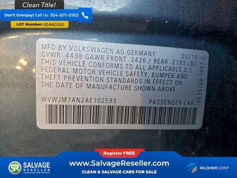 Used 2010 Volkswagen Passat Komfort FWD image 16