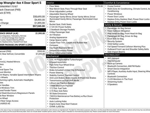 Used 2024 Jeep Wrangler Unlimited w/ Convenience Group AWD/4WD image 2