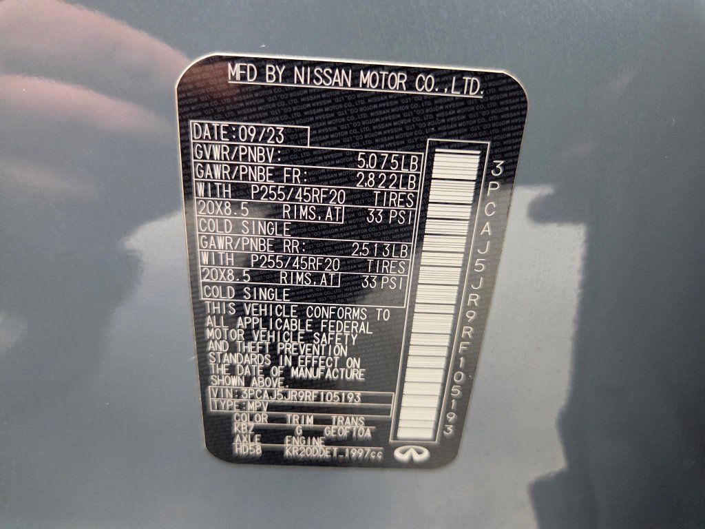 Used 2024 INFINITI QX55 Luxe w/ Cargo Package AWD/4WD image 56