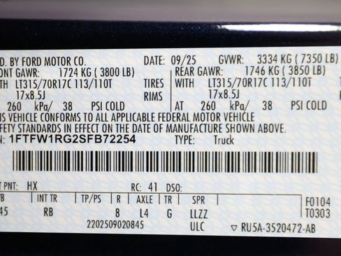 Used 2025 Ford F150 Raptor AWD/4WD image 49