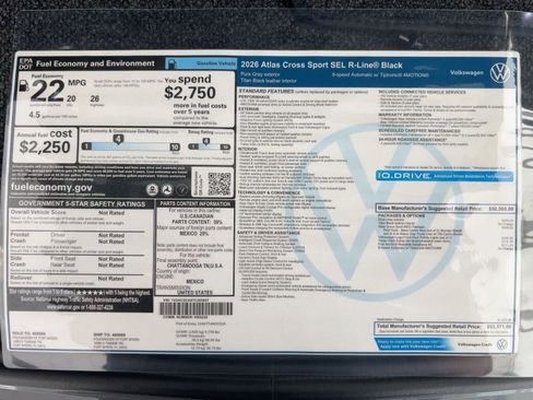 New 2026 Volkswagen Atlas Cross Sport SEL R-Line image 33
