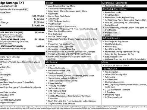 Used 2017 Dodge Durango SXT w/ Quick Order Package 23B AWD/4WD image 4