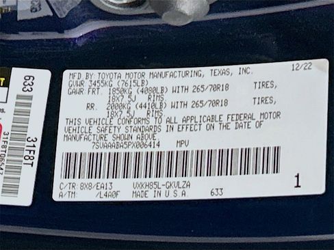 Used 2023 Toyota Sequoia Limited image 30