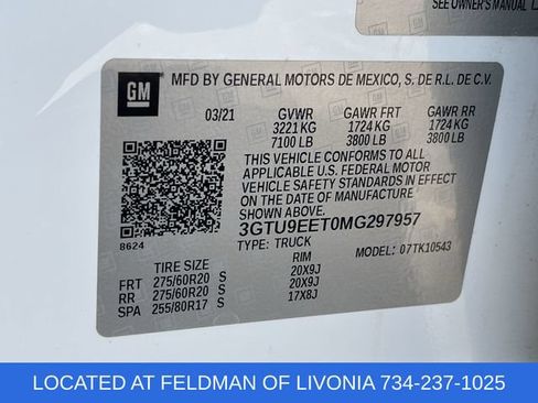Certified 2021 GMC Sierra 1500 AT4 w/ AT4 Value Package AWD/4WD image 34