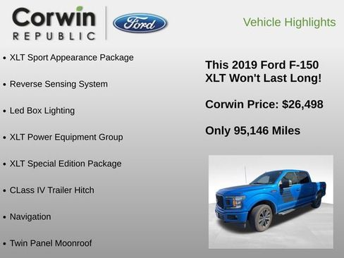 Used 2019 Ford F150 XLT w/ Equipment Group 302A Luxury image 6