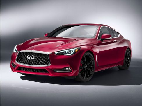 Used 2021 INFINITI Q60 Red Sport 400 w/ Carbon Fiber Package RWD image 1