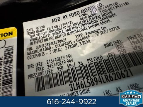 Used 2020 Lincoln MKZ AWD w/ Convenience Package image 27