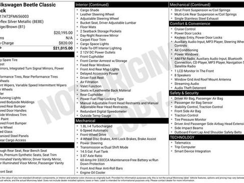 Used 2015 Volkswagen Beetle 1.8T Classic image 7