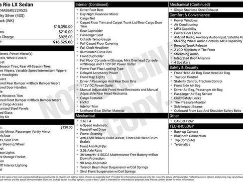 Used 2019 Kia Rio LX FWD image 2