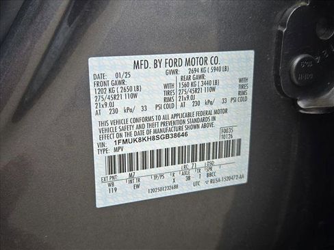 Certified 2025 Ford Explorer ST-Line w/ ST-Line Street Pack AWD/4WD image 23