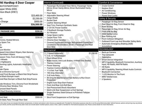 Used 2021 MINI Cooper 4-Door Hardtop w/ Storage Package FWD image 12