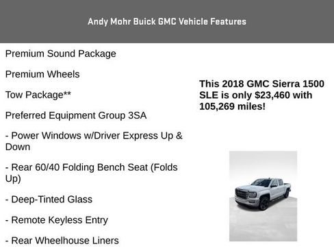 Used 2018 GMC Sierra 1500 SLE w/ Black Pack AWD/4WD image 8