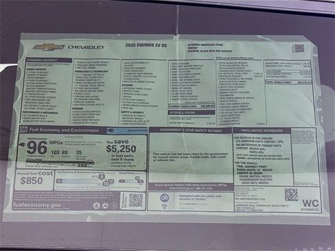 New 2025 Chevrolet Equinox EV RS image 20