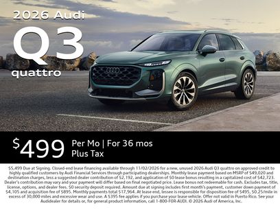New 2026 Audi Q3 quattro 2.0T