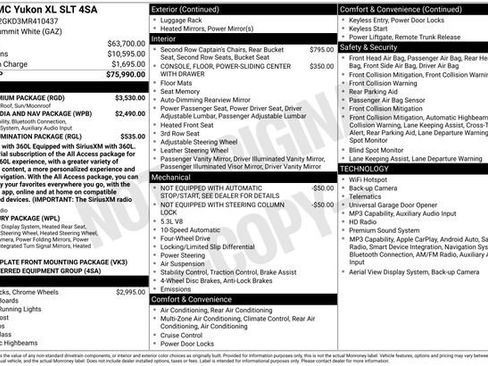 Used 2021 GMC Yukon XL SLT w/ SLT Premium Package AWD/4WD image 5