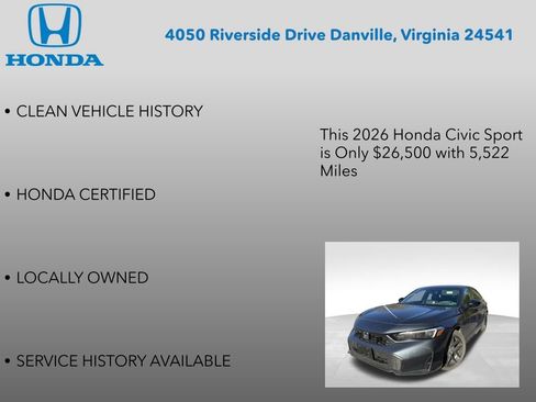 Used 2026 Honda Civic Sport image 7