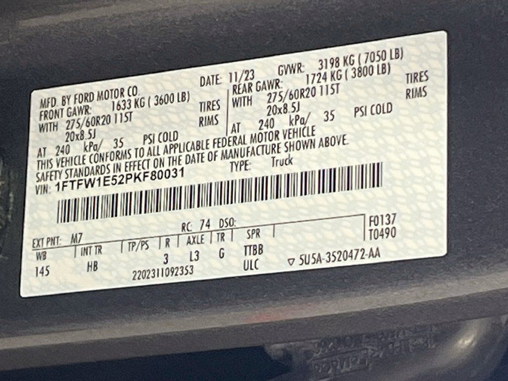 Used 2023 Ford F150 Lariat w/ Equipment Group 502A High AWD/4WD image 34