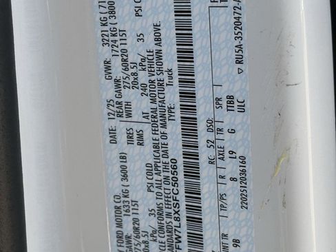 New 2025 Ford F150 Platinum w/ Equipment Group 702A High image 68