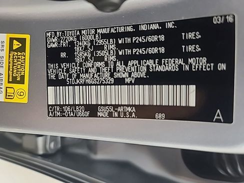 Used 2016 Toyota Highlander XLE AWD/4WD image 43