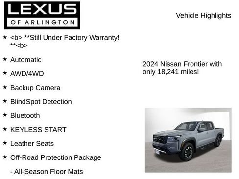 Used 2024 Nissan Frontier PRO-4X w/ Off-Road Protection Package image 8
