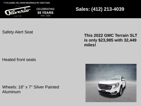 Used 2022 GMC Terrain SLT image 26