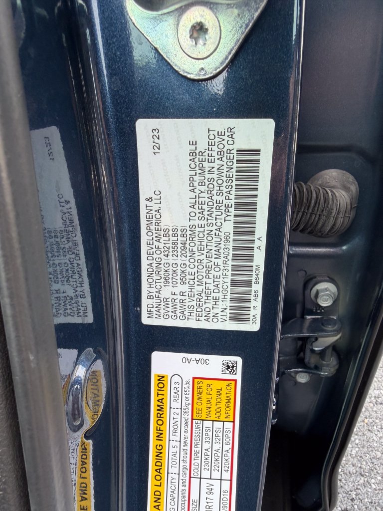 Certified 2024 Honda Accord EX image 34