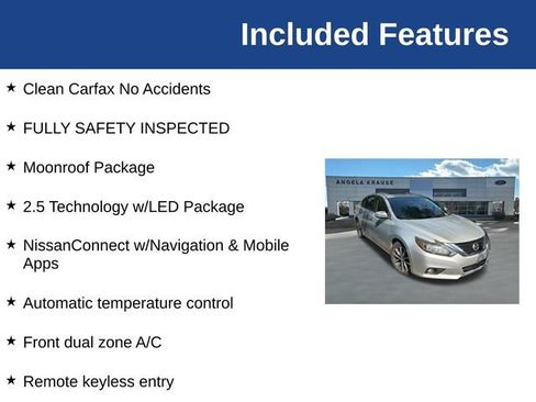 Used 2016 Nissan Altima 2.5 SL w/ 2.5 Technology w/LED Package FWD image 5