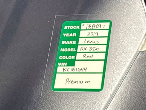 Used 2019 Lexus RX 350 AWD image 26