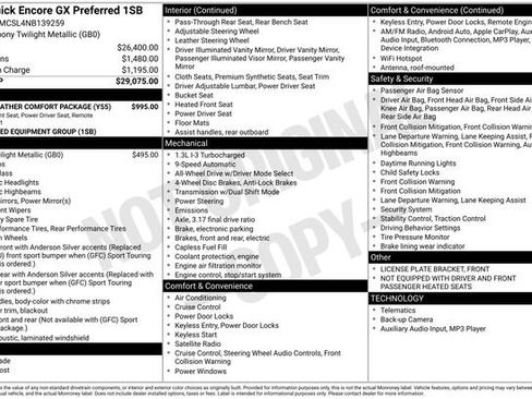Used 2022 Buick Encore GX Preferred w/ Cold Weather Comfort Package image 46