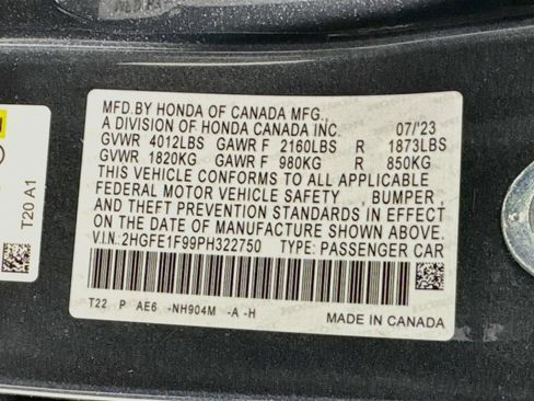 Used 2023 Honda Civic Touring image 44