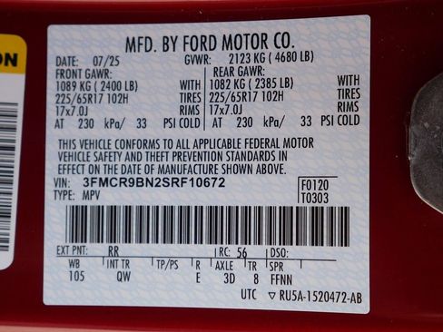 Used 2025 Ford Bronco Sport Big Bend AWD/4WD image 65