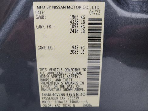 Used 2022 Nissan Altima 2.5 SR image 33