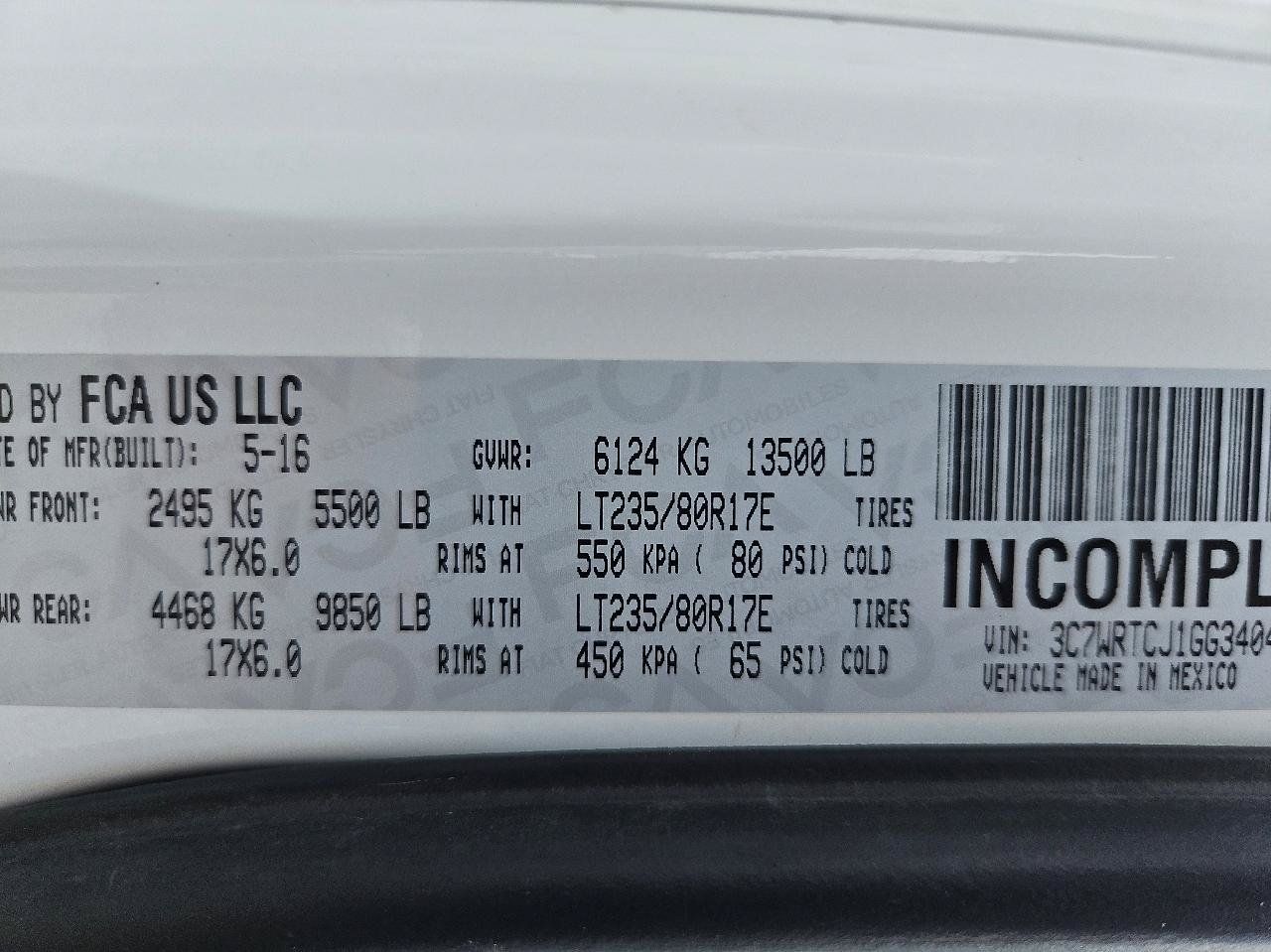 Used 2016 RAM 3500 Tradesman AWD/4WD image 53