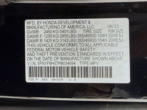 Certified 2023 Honda Passport Elite image 45