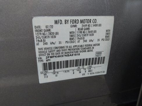 Used 2022 Ford Edge Titanium w/ Cargo Accessory Package AWD/4WD image 33