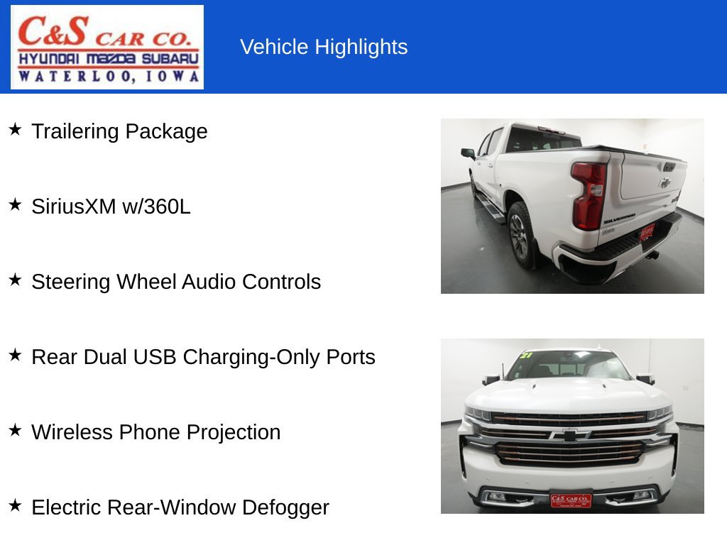 Used 2021 Chevrolet Silverado 1500 High Country w/ LPO, Dark Essentials Package AWD/4WD image 13