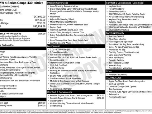 Used 2021 BMW 430i xDrive Coupe w/ Convenience Package image 35