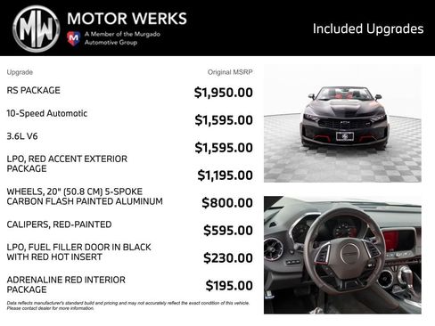 Used 2023 Chevrolet Camaro LT w/ RS Package image 4